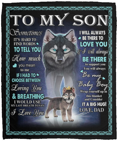 To My Mom Blanket, Mom Wolf You'll Always Be My Loving Mom Blanket, Mo –  Toposcom